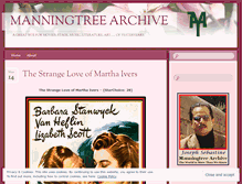 Tablet Screenshot of manningtreearchive.com
